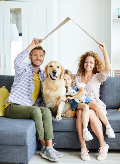 Couple looking at house plans